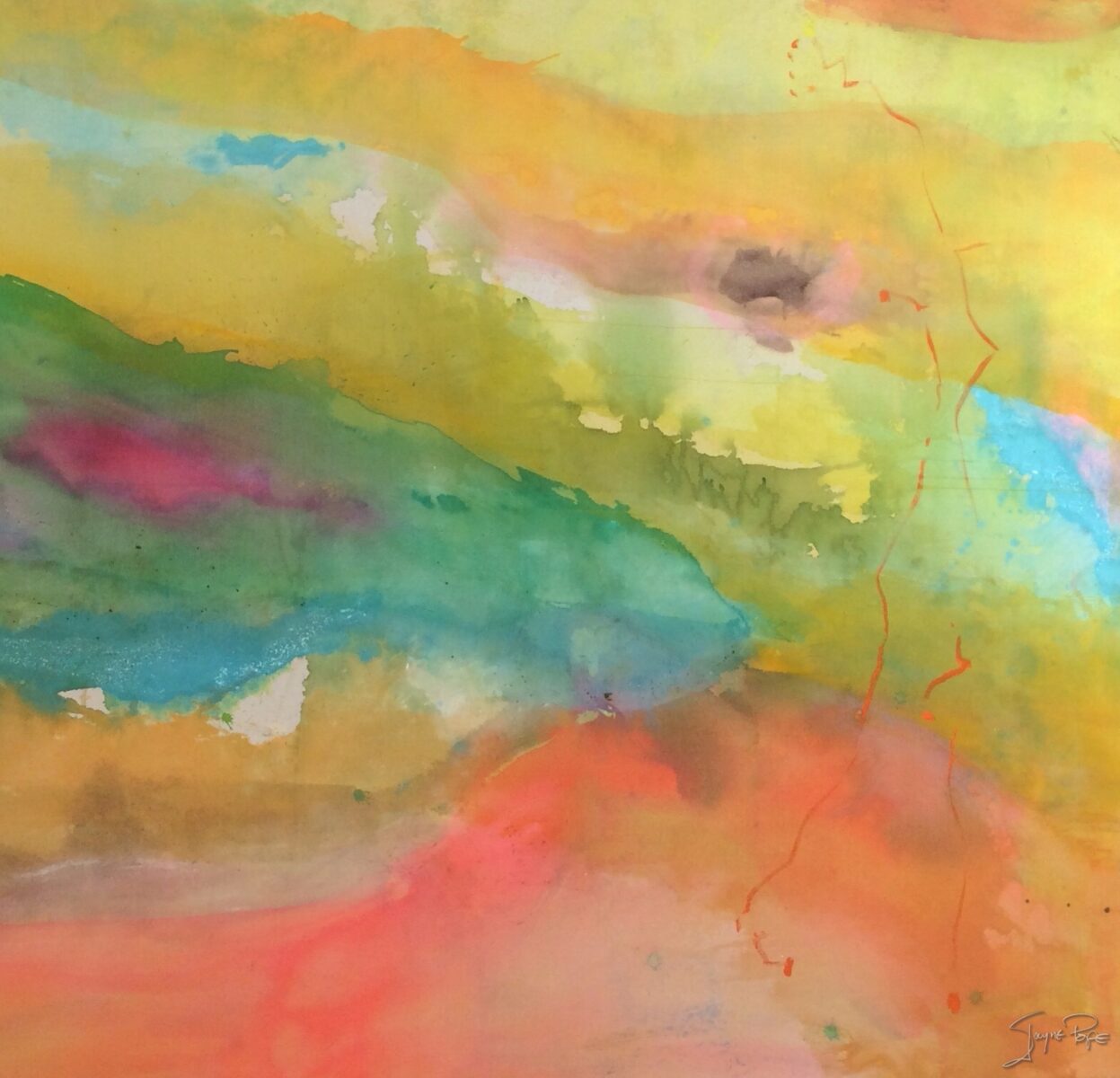 Sea,abstract,green,yellow