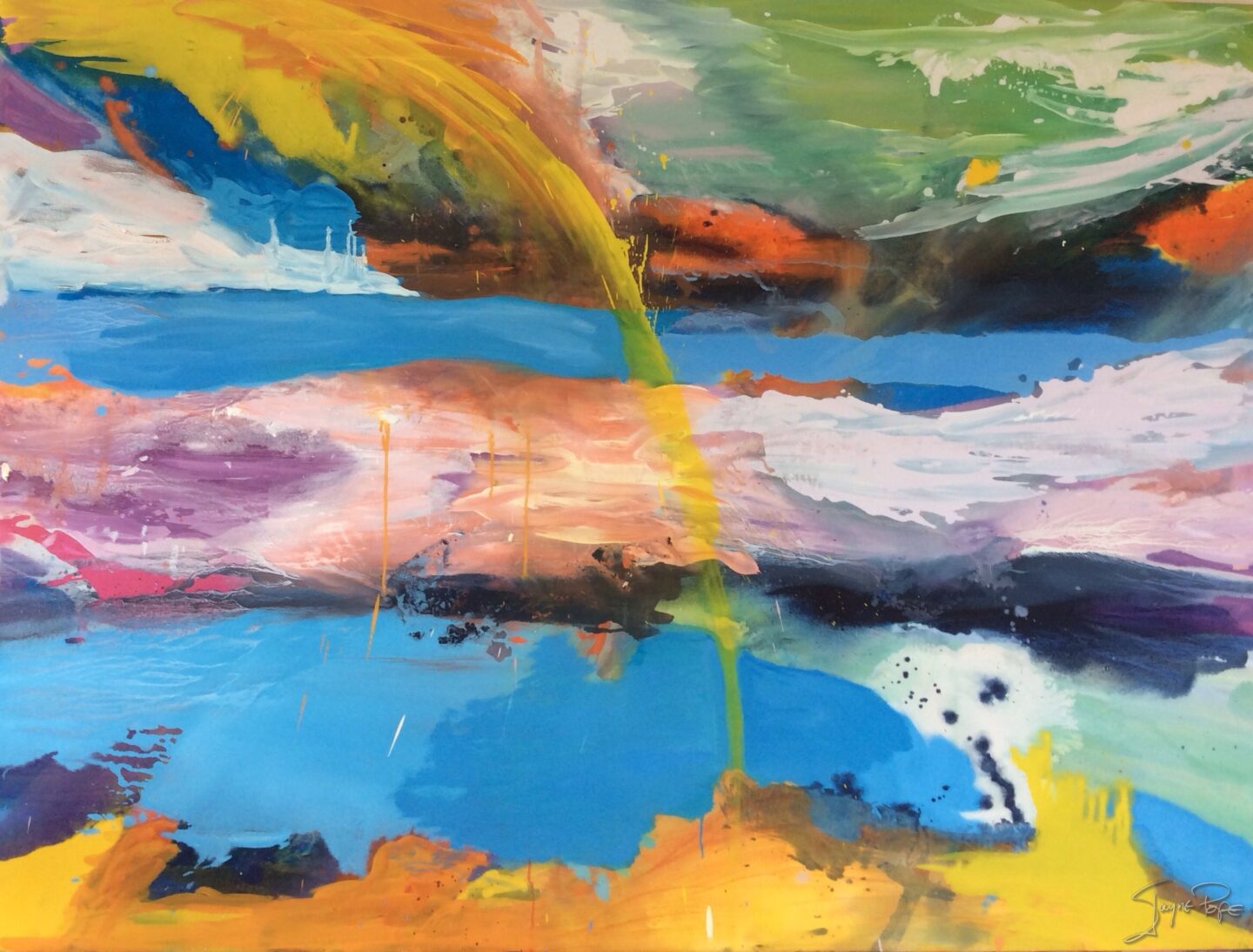 Sea, blue sun landscape