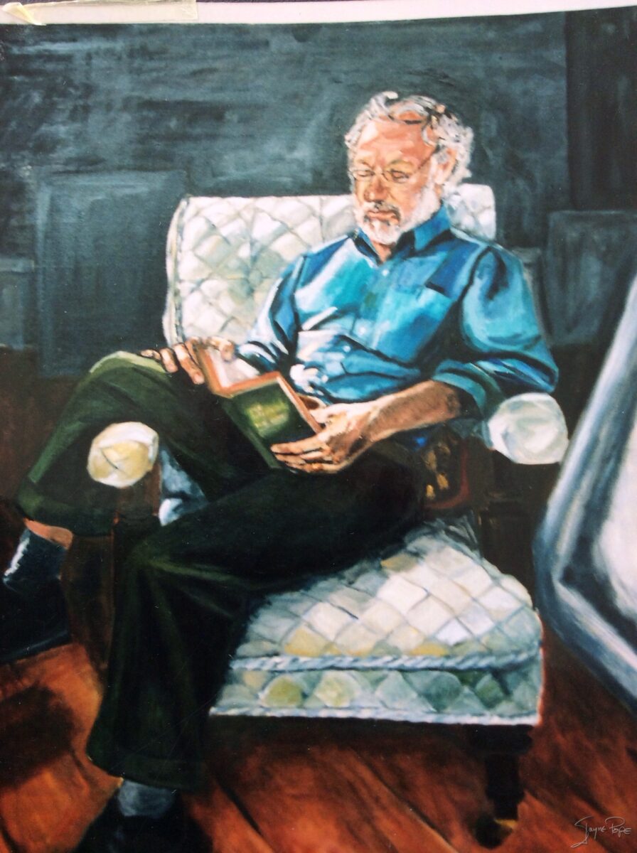 Seated male in armchair